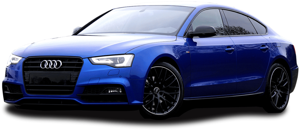 Blue Audi Car